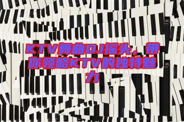 KTV舞曲DJ搖頭，帶你領略KTV的獨特魅力