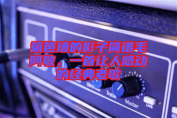 籬笆墻的影子簡(jiǎn)譜毛阿敏，一首讓人感動(dòng)的經(jīng)典老歌