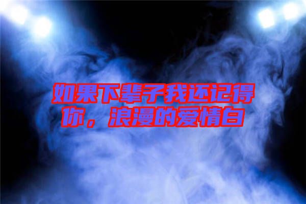 如果下輩子我還記得你，浪漫的愛(ài)情白