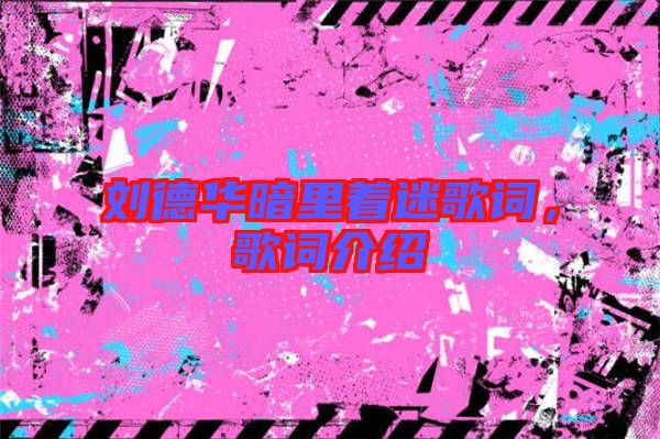劉德華暗里著迷歌詞，歌詞介紹