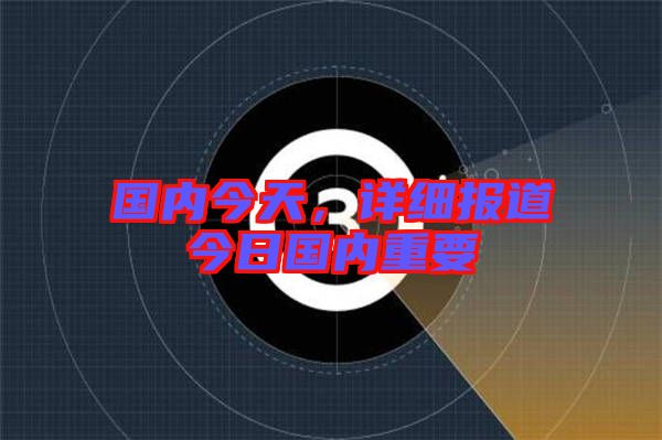 國內今天，詳細報道今日國內重要
