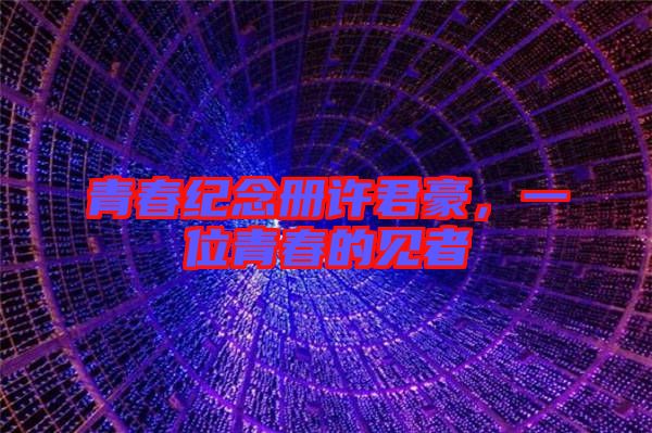 青春紀念冊許君豪，一位青春的見者