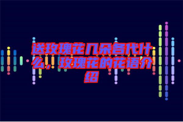 送玫瑰花幾朵各代什么，玫瑰花的花語(yǔ)介紹