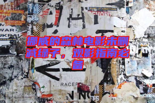 挪威的森林電影未刪減綠子，觀影指南必備