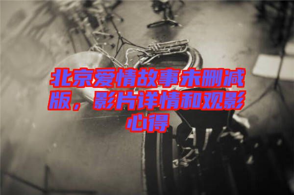 北京愛情故事未刪減版，影片詳情和觀影心得