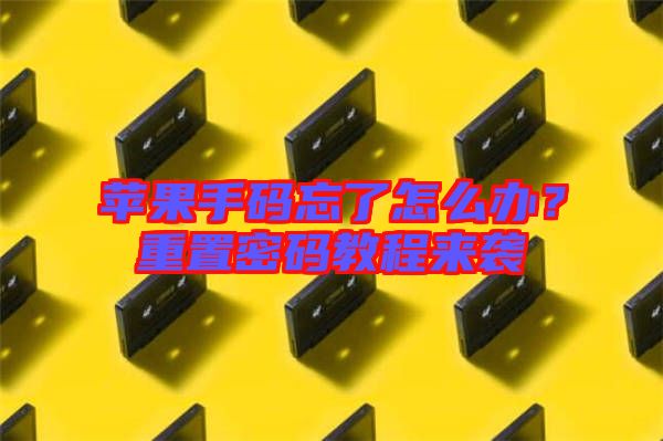蘋(píng)果手碼忘了怎么辦？重置密碼教程來(lái)襲