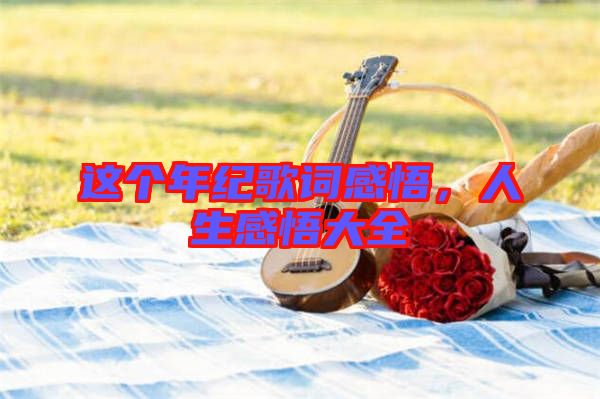 這個(gè)年紀(jì)歌詞感悟，人生感悟大全